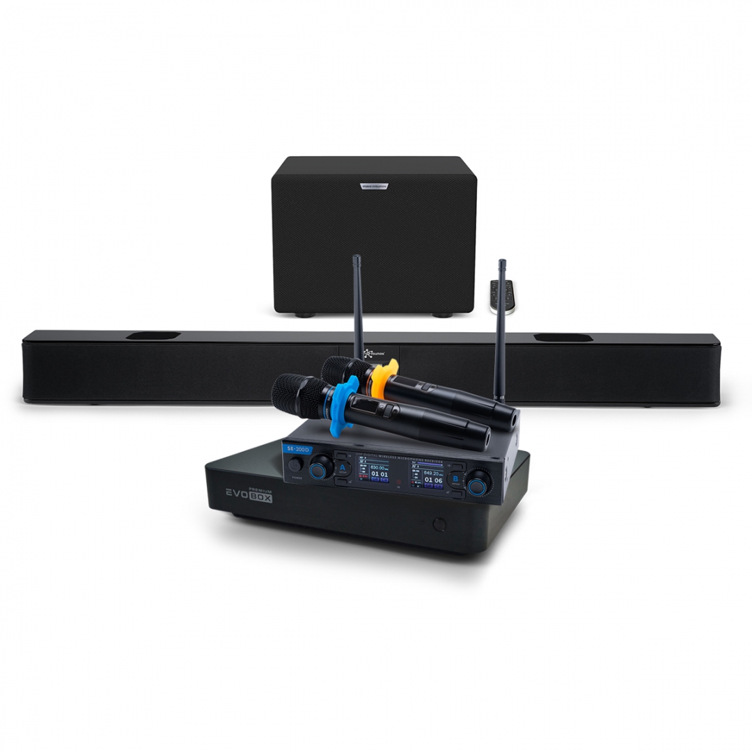 Hi-End караоке-система EVOBOX Premium + EvoSoundBar (саундбар с караоке) в Выборге