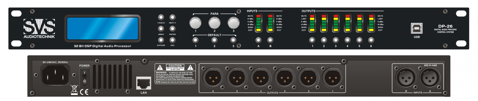 SVS Audiotechnik DP-26 Цифровой процессор: 2 входа 6 выходов в Выборге