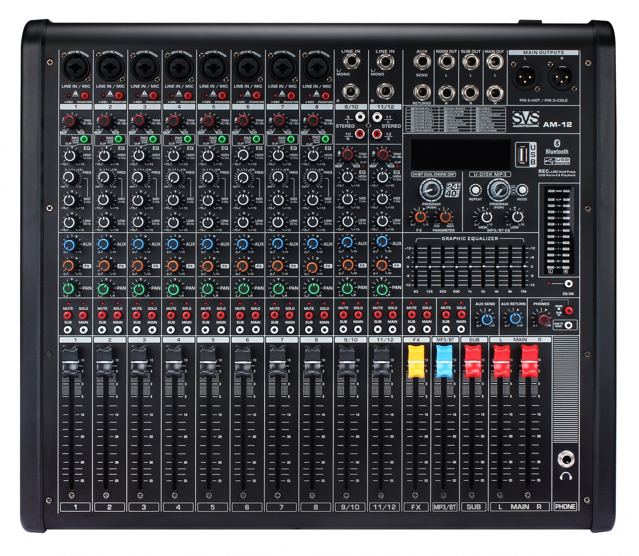 SVS Audiotechnik mixers AM-12 Микшерный пульт аналоговый, 12-канальный в Выборге